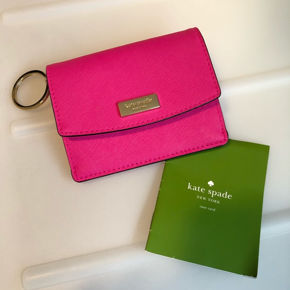 Kate Spade Laurel Way Petty Peony Pink Mini Wallet